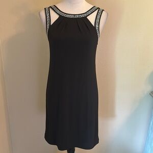 Black CK beaded cocktail dress